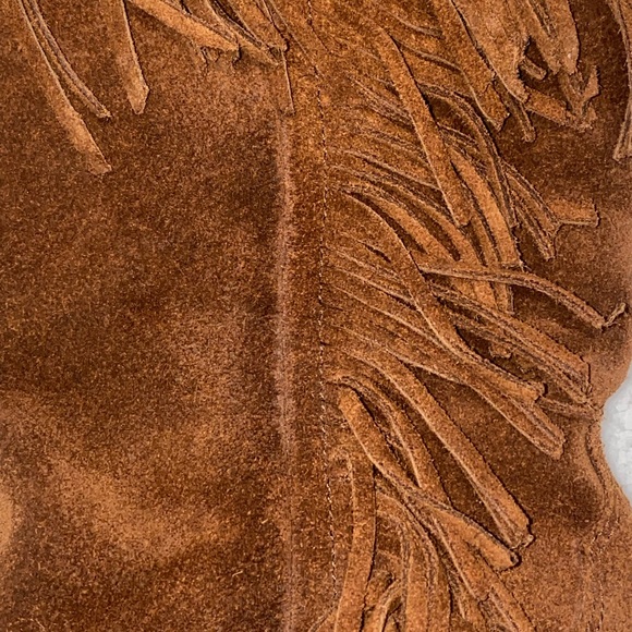 Minnetonka Brown Fringed Ankle Boots - Picture 6 of 15